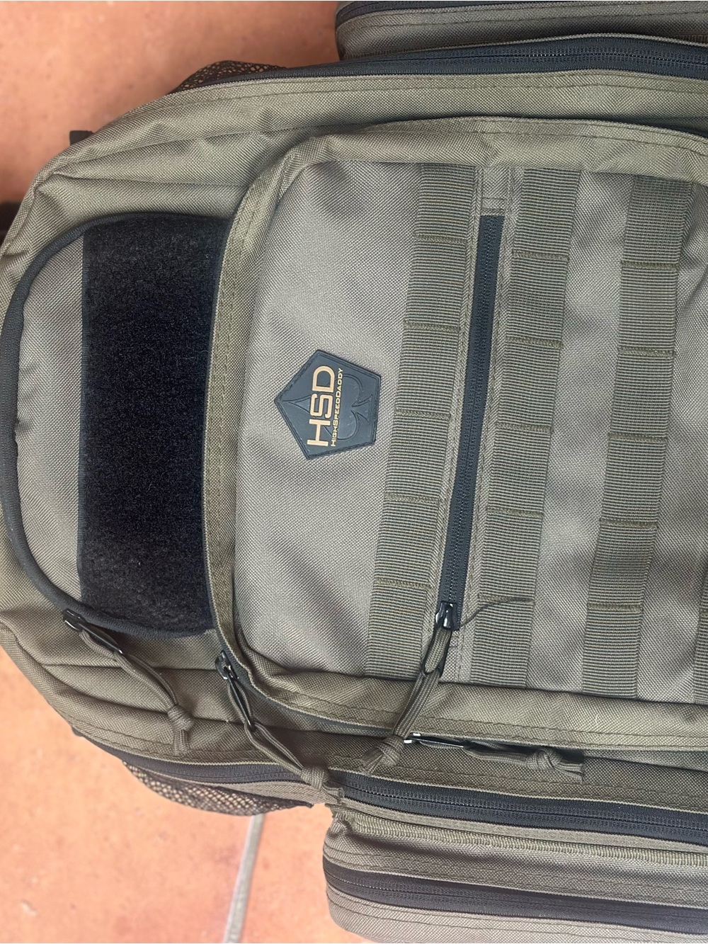Tactical Olive Green Men's Backpack - Durable Field Pack